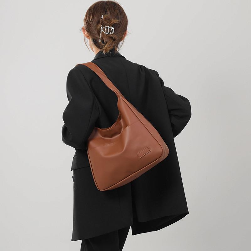Trendy Street Style Large Capacity Tote Bag Fashion Simple Shoulder Bag 2023 Autumn New Small Batch Handbag