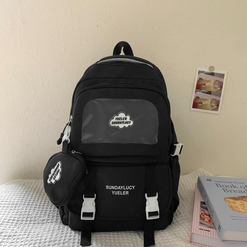 Sac à dos grande capacité pour fille mignonne style collège pour voyage et école