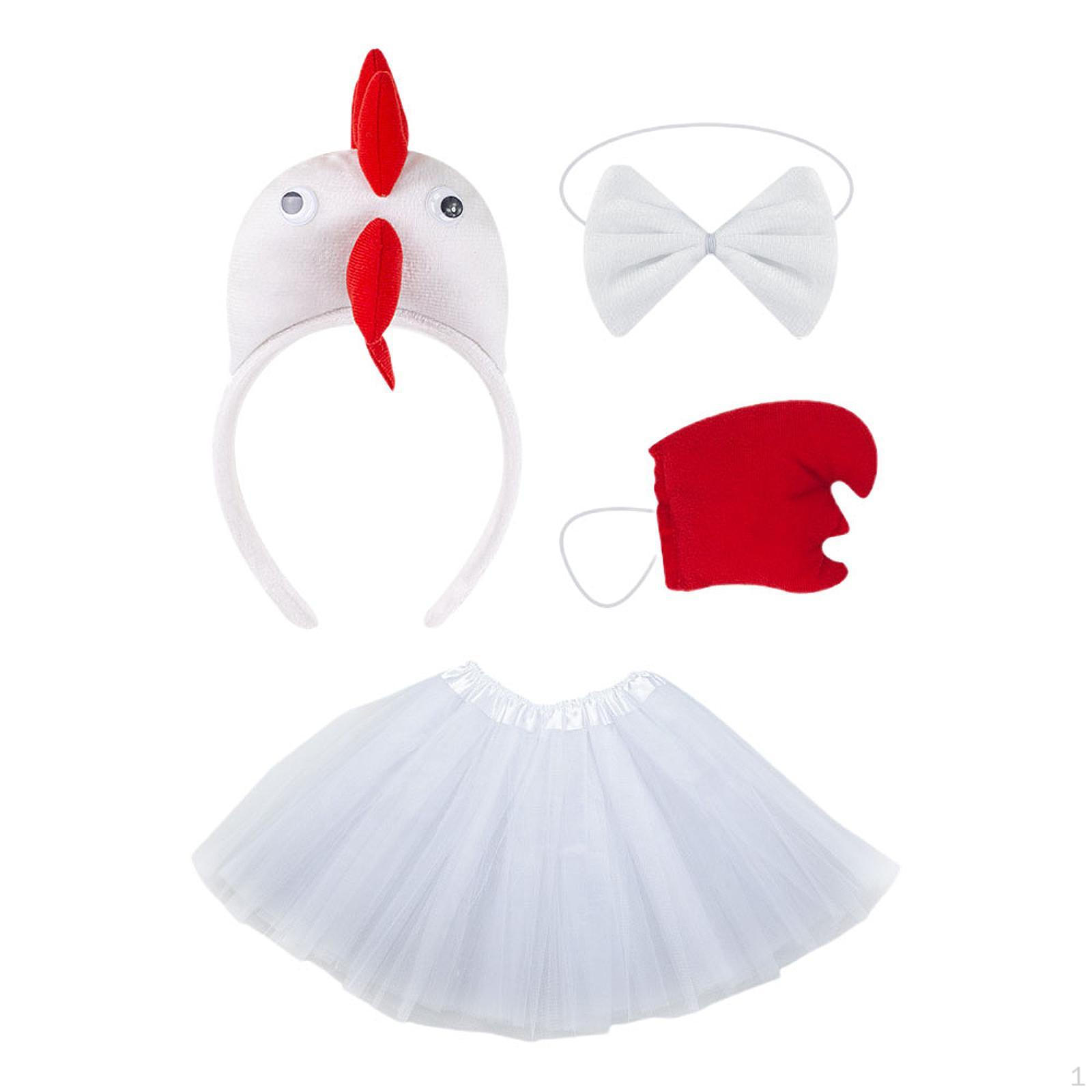 

3D -hühnenkostüm -Set -Accessoires Костюм животного на ферме для косплея Requene Vacation