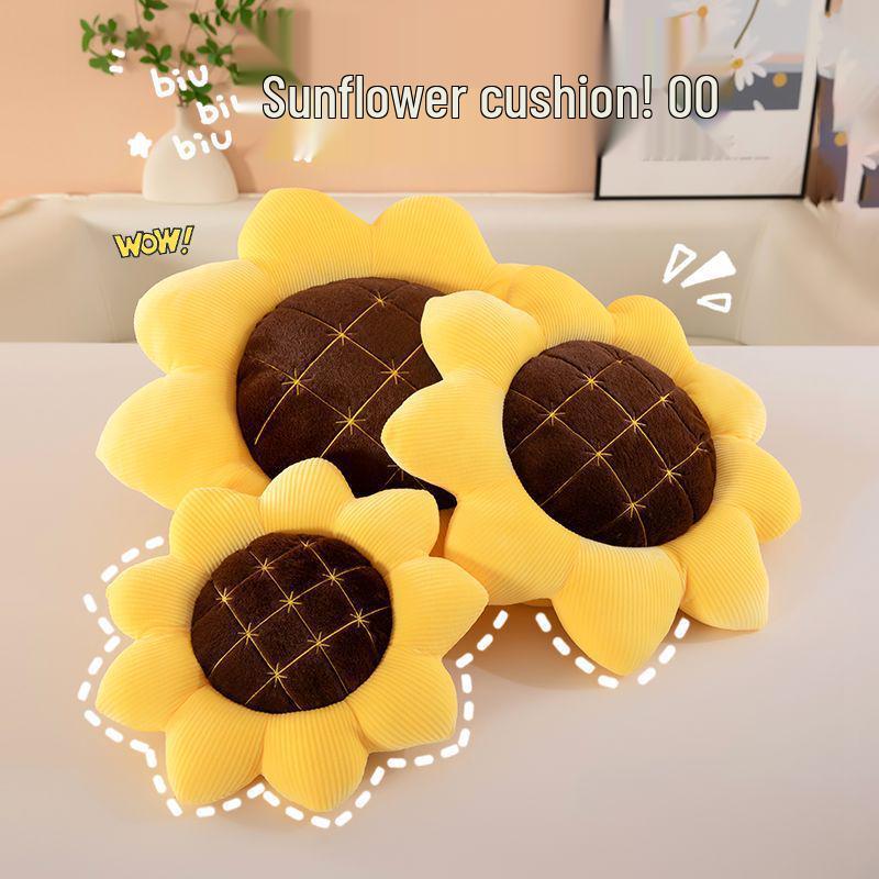 Sonnenblumen-Plüschtier: Sitzkissen, Rückenlehne, Foto-Requisite & Geburtstagsgeschenk