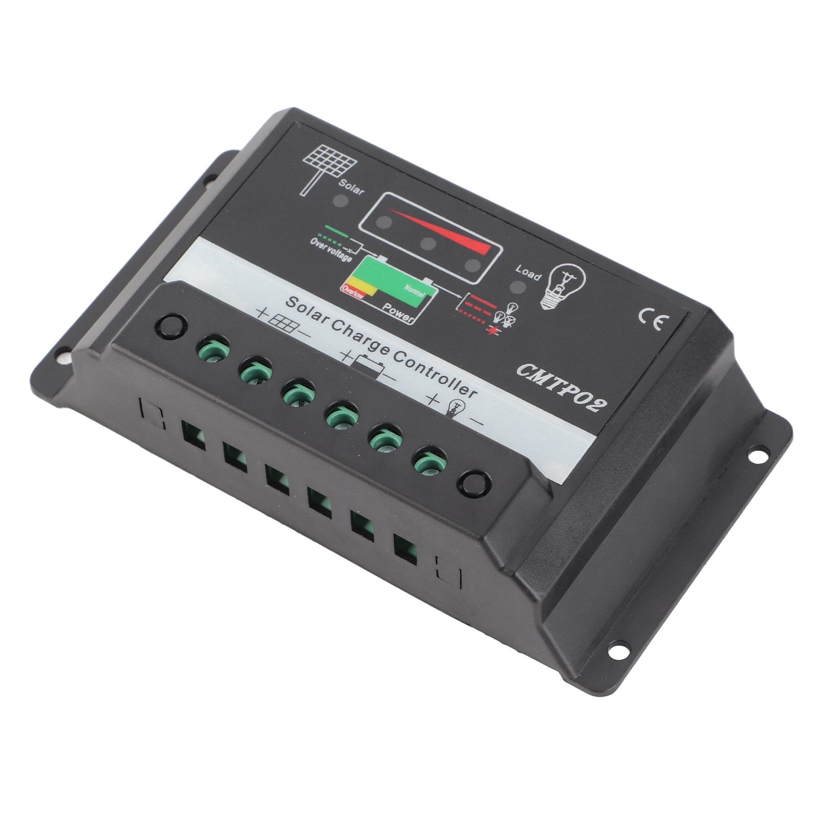 

Portable Safety 30A 12 24V Solar Panel Battery Regulator Charge Charging Controller