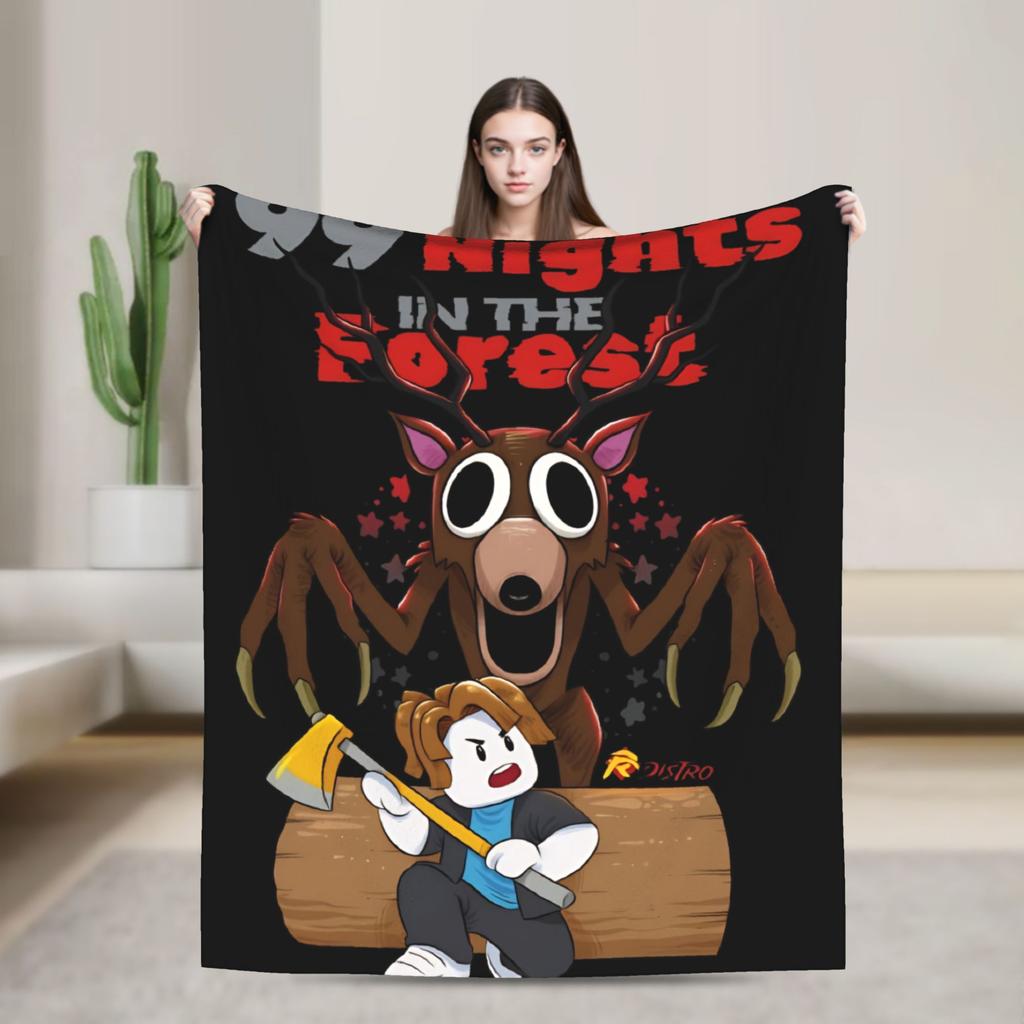 99 Nights in The Forest  Blankets Quality Warm Soft  Throw Blanket Winter Decorative Bedroom Graphic Bedspread