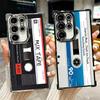 Vintage 90S Cassette Tape Pattern Soft Phone Case For Samsung Galaxy S26 Ultra S25 Edge S24 FE S23 Plus S22 S21 + S20 Plating An
