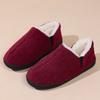 Cotton Shoes Casual All-inclusive Fur Collar Outer Wear Indoor Shoes Comfortable Memory Cotton Winter Bag Heel Cotton Slippers