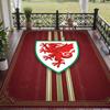 Soft Floor Carpet Wales Rugby Pattern Area Rug Decorative Mat For Home Room Decoration