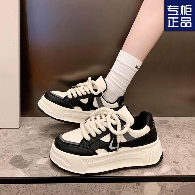 Platform casual women's board shoes spring and autumn new niche versatile running sneakers women