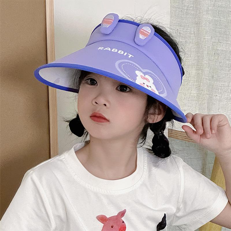 Kinder Sonnenschutzhut Sommer Mädchen UV Anti Luft Zylinder Cartoon Baby Junge Große Krempe Outdoor Sonnenhut