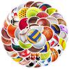 50 Mixed Sports Graffiti Stickers: Baseball, Football, Basketball - Waterproof and Decorative Decals