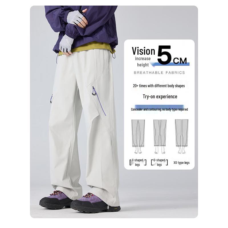 MULINSEN Unisex Outdoor Windproof Waterproof Straight-Leg Hiking Pants