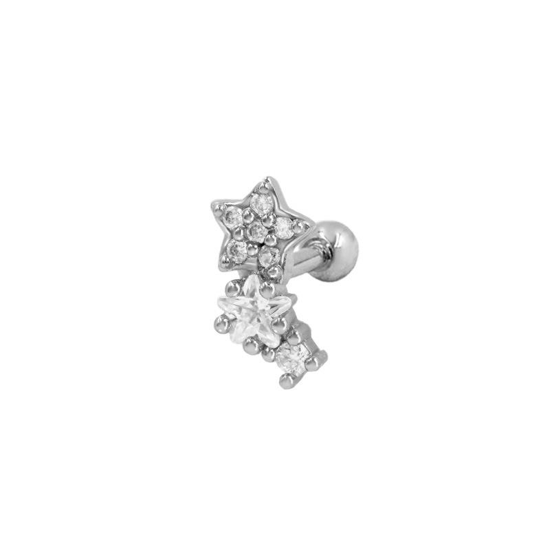 Gaibei 3D Moon Bow Ear Cartilage Studs - European & American Style Jewelry.