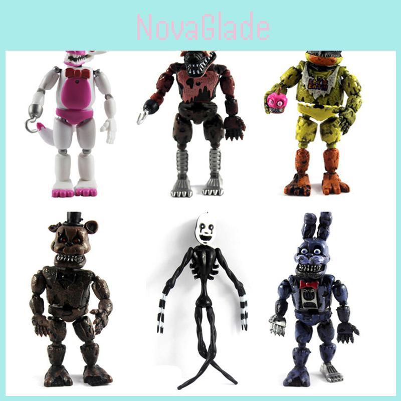 Boeiende 19cm Fnaf Five Nights At Freddy's 6 stuks Collectie Actiefiguren Voor Enthousiastelingen