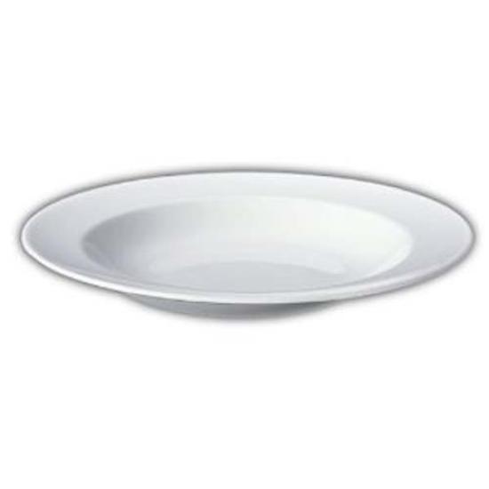 WEDGWOOD White Connaught Soup 53610003115 Plate, Rim, 23cm,