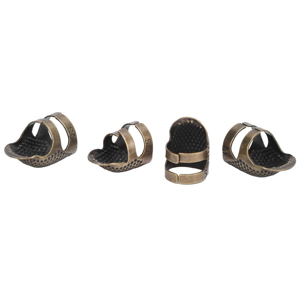 Naparstek do szycia Miedziany wielokrotnego użytku Wytrzymały metalowy ochraniacz palców do szycia Retro Praca ręczna 015