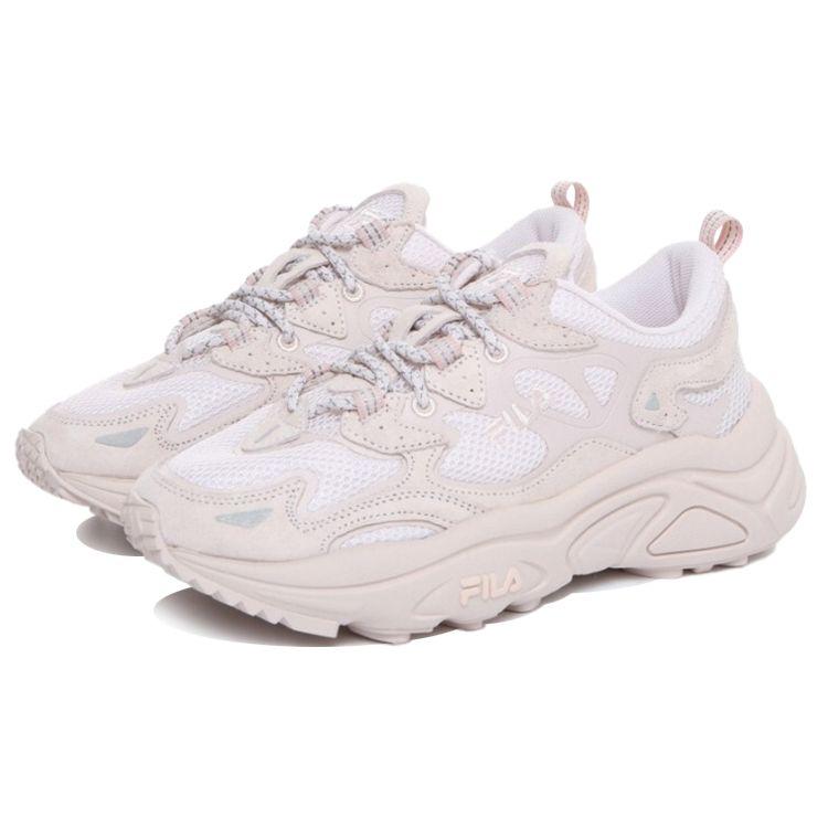 FILA Tenacity Fabric Synthetic Leather Round Toe Lace-Up Low-Top Dad Sneakers Unisex sneakers Off-White 1RM01559_650