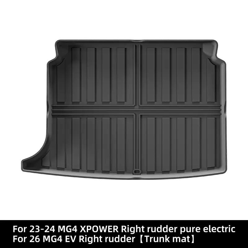 For MG4 EV / MG4 XPOWER / RS 2023-2024 Trunk Mat TPE Seat Backrest Cushion Anti-Kick Mat Trunk Mat Carpet Waterproof Cargo Liner