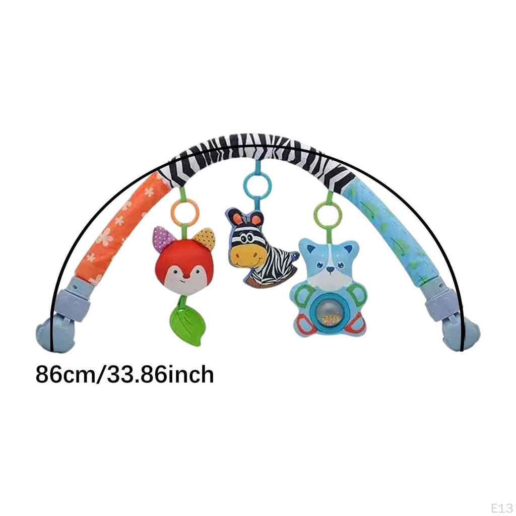 Baby Stroller Arch Toy for Babies Infants Soft Early Development Mobile Bunny