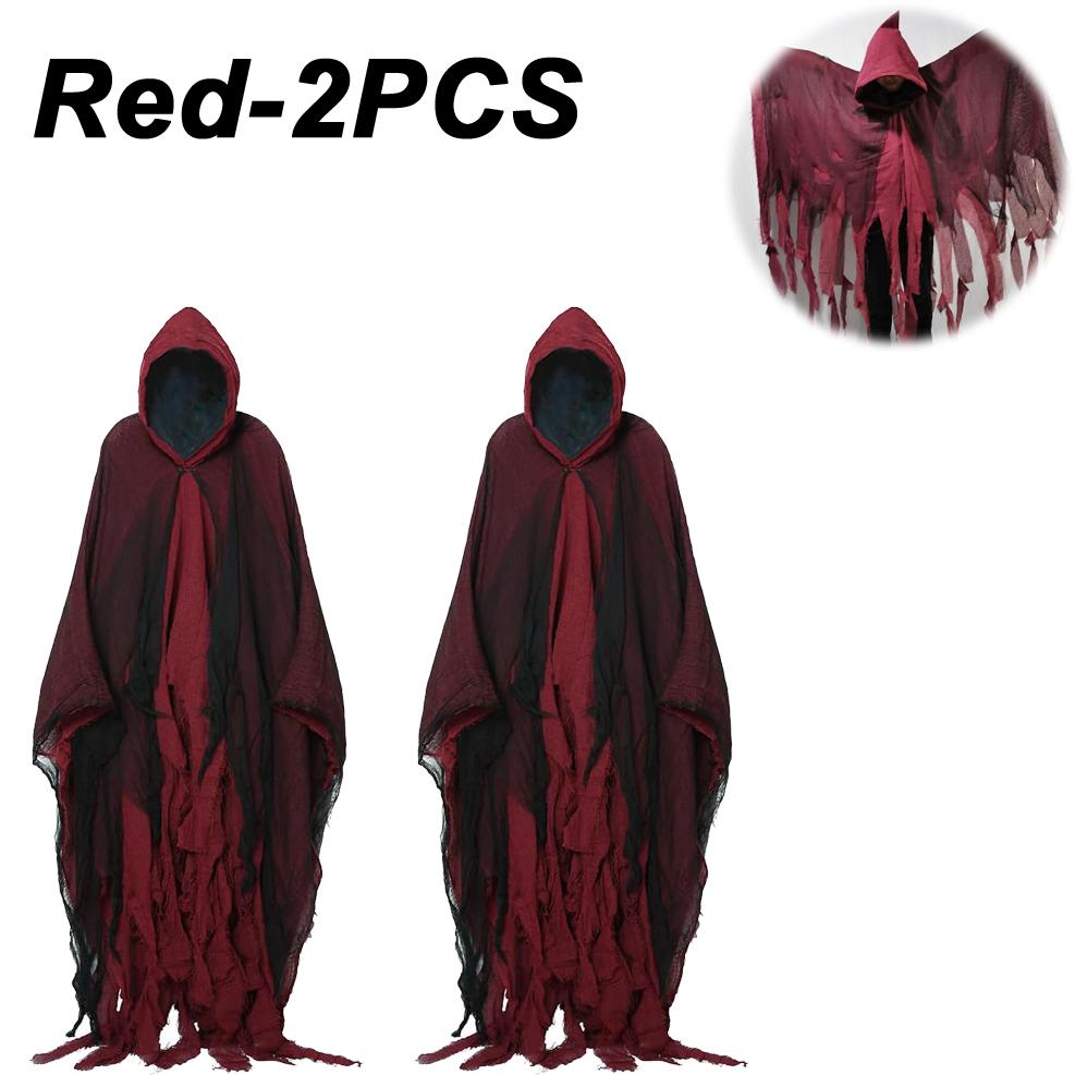 Halloween Cloak Witch Cloak Grim Reaper Costume Cloak Haunted House Costume Dress Up Horror Trick Costume Props