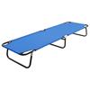 VidaXL Folding Chaise Lounge Blue Steel