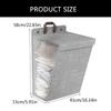 652F Foldable Wall Hanging Laundry Basket Household Dirty Clothes Versatile Wall Mounted Garment Storage Container