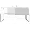 Vidaxl Gabbia Esterna Per Polli, 3x4x2 M, Acciaio Zincato