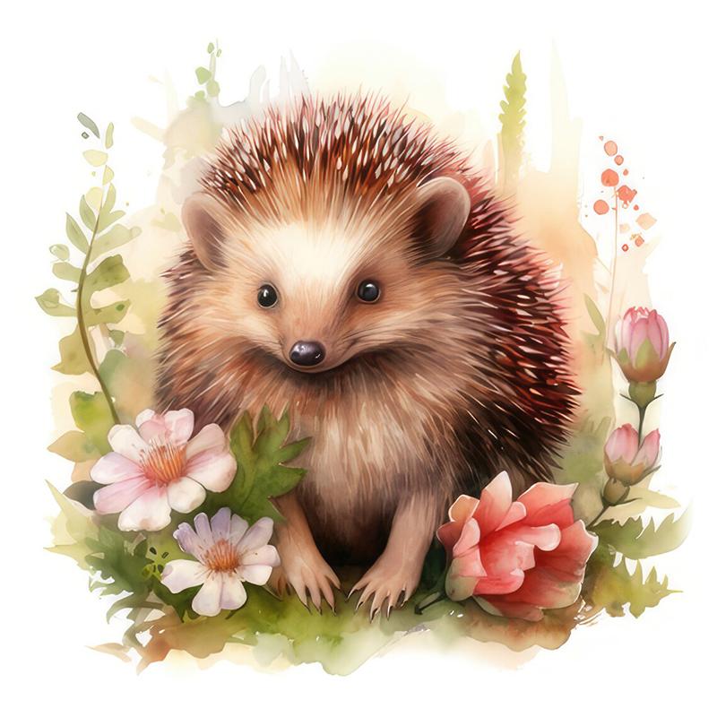 

C100 # мультяшные наклейки на стену с ежиком, фон для детской комнаты, украшение для дома, настенная роспись, обои для гостиной, забавные наклейки C-30x29cm-PET