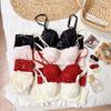 Donna Estate Pura Desiderio Sexy Pizzo Seno Piccolo Raccoglie Per Mostrare Grande Senza Ferretto Ricevi Coppia di Lingerie per il Latte