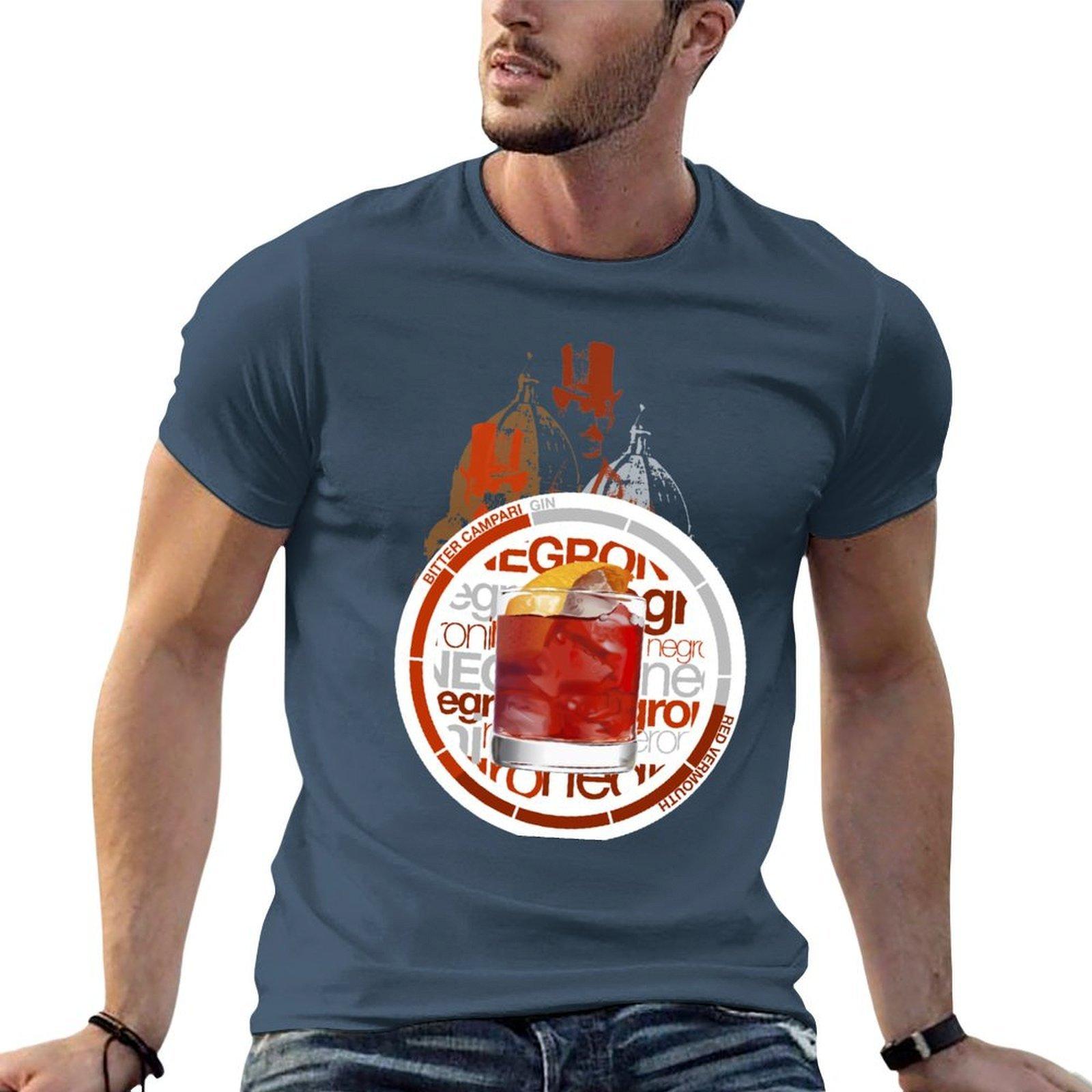 Negroni Recipe Tshirt Large Size Short Sleeve Tshirt S