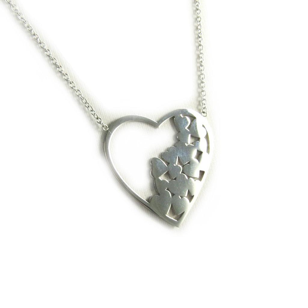 Les Trésors De Lily [N3366] - Sølv 'Love' stålkjede - 26x25 mm