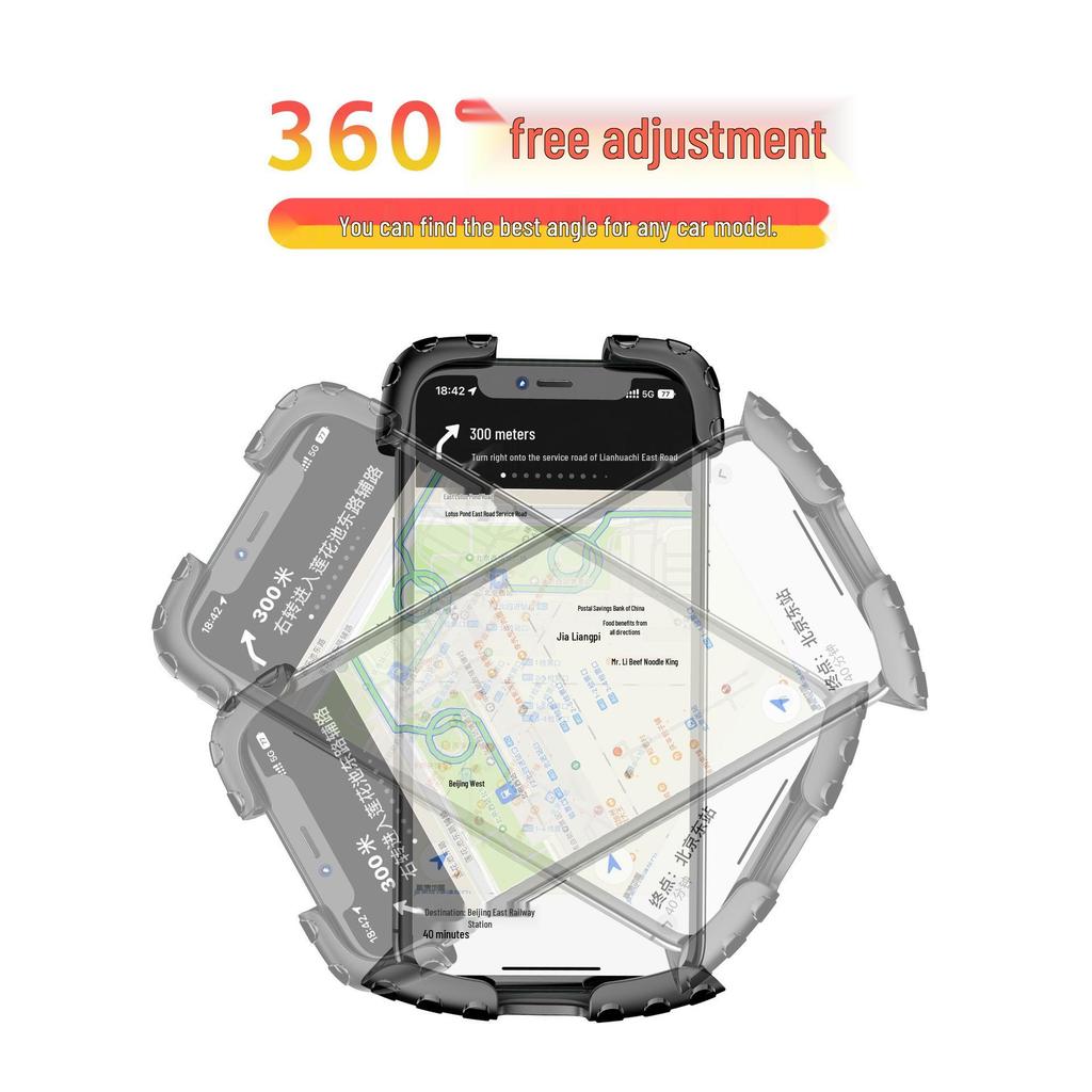Shockproof Phone Holder for Motorcycles and Bicycles - Stable, Absorbing Design for Electric Scooters and Mountain Bikes