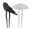Hair Clip Multifunctional Black White Retro Style Hairpin Halloween Crow Skull Styling Hair Clip Hair Accessories