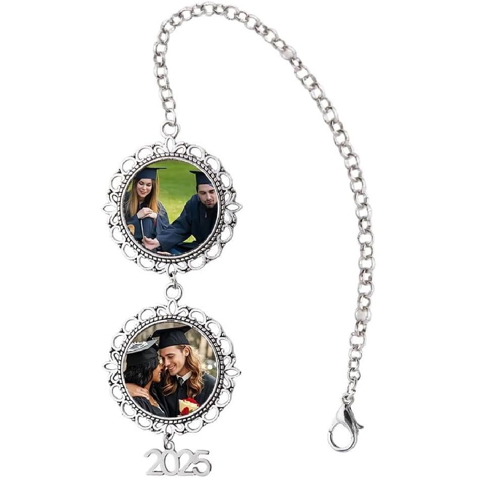Personalized Graduation Tassel Photo Charm  Memorial Graduation Cap Tassel