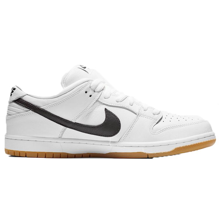 Nike Dunk Low Pro ISO SB Orange Label Unisex Sneakers White Black-White-Gum-Light-Brown CD2563-100