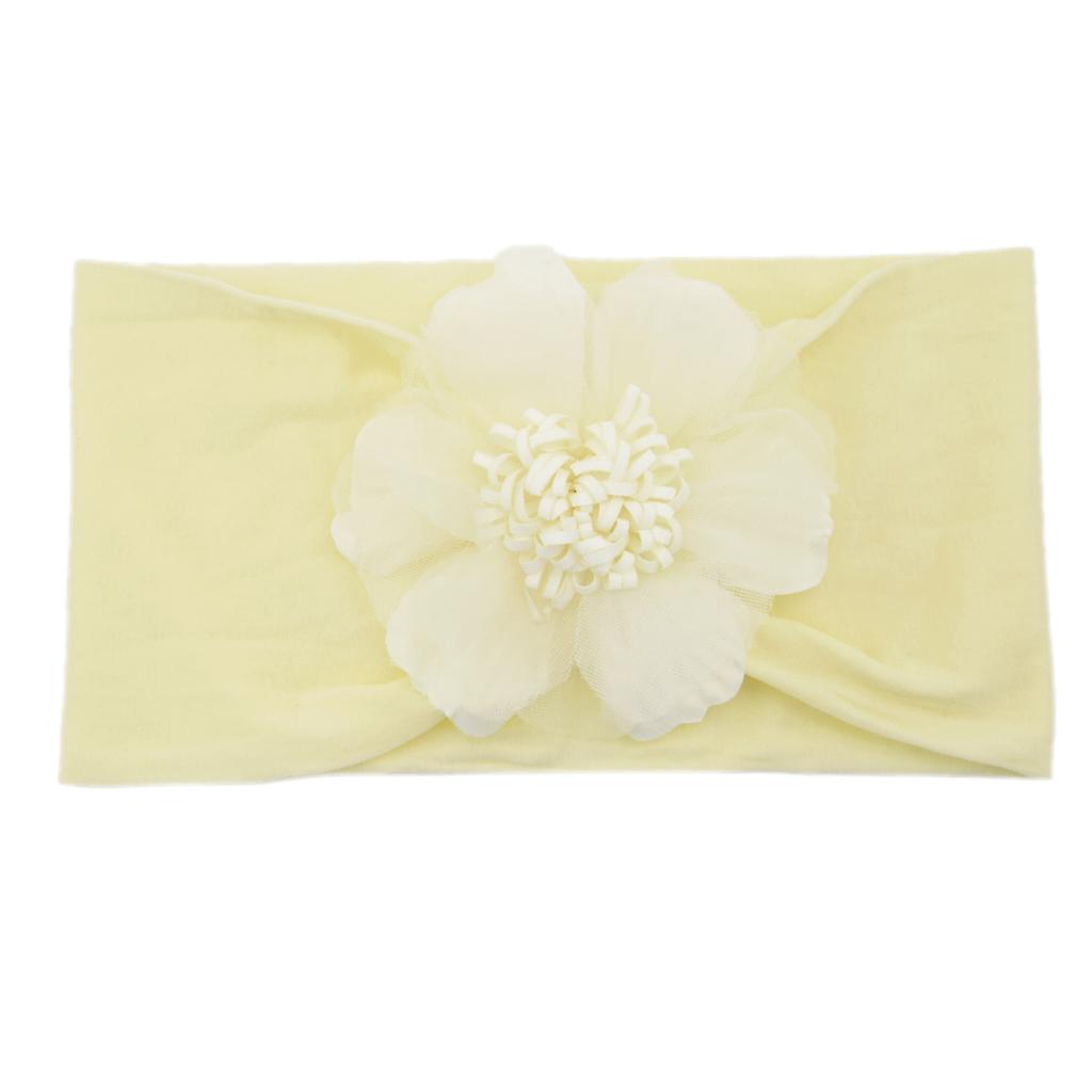 Mesh Sunflower Nylon Headgear Baby Hair Accessories Children'S Headband Infant Soft Headband Stockings Headband