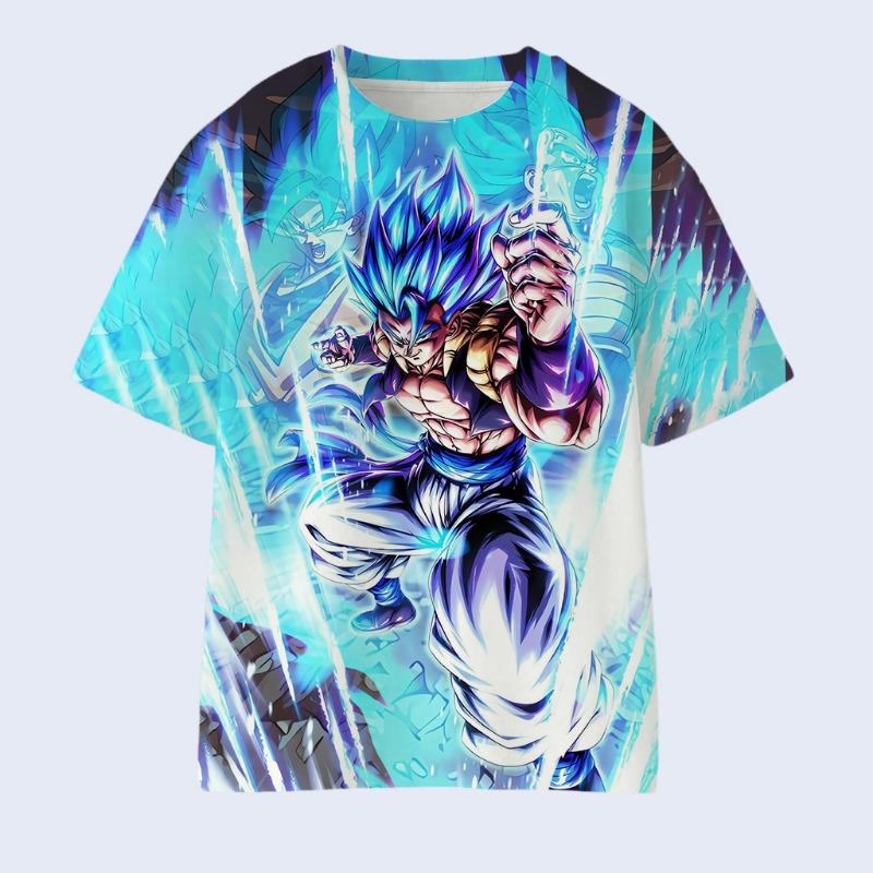 New Japanese Dragon Ball Anime Merch T-Shirt Trendy Y2K Style Design Unisex & Kids Loose Fit Short Sleeves for Summer
