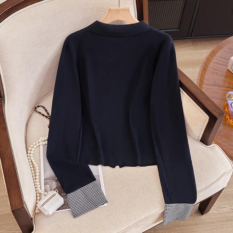 Dámský pletený kardigan s klopami