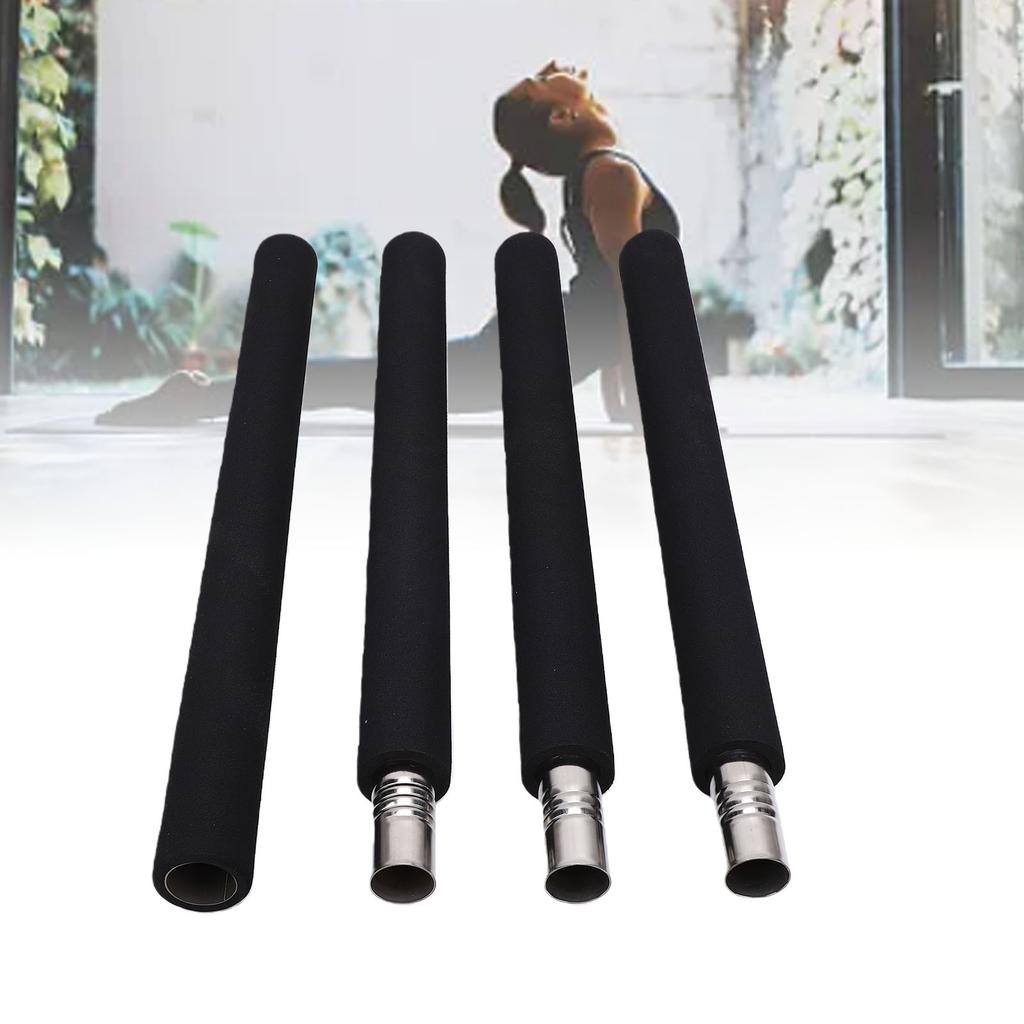 Bastone per Stretching 150cm Smontabile Antiscivolo Assorbi Sudore Robusto Tubo Interno in Acciaio Bastone per Mobilità per lo Sport