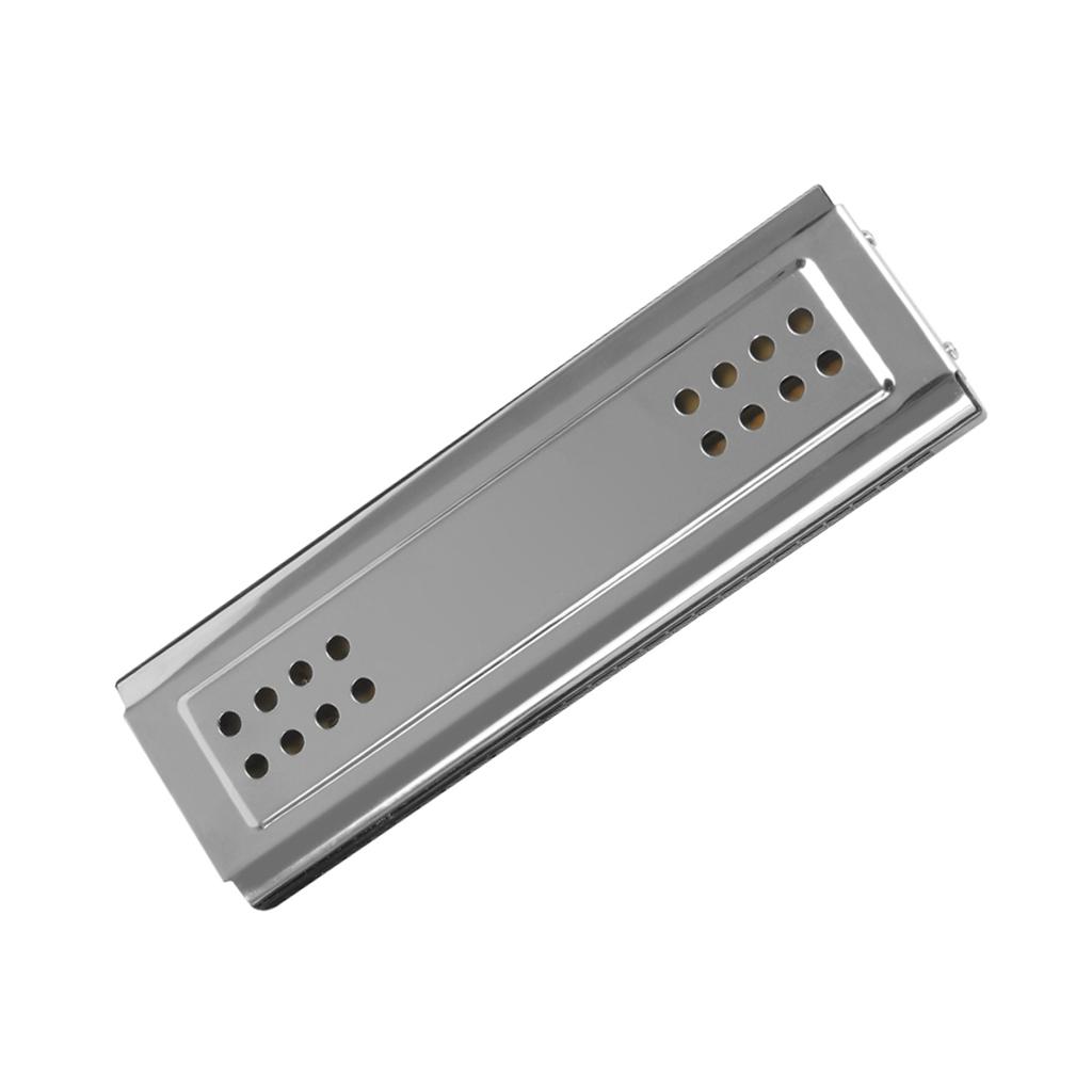 2 In 1 Tremolo Harmonica Mouth Organ Dural Key of C&G 24 Double Holes with 48 Reeds Free Reed Wind Instrument with