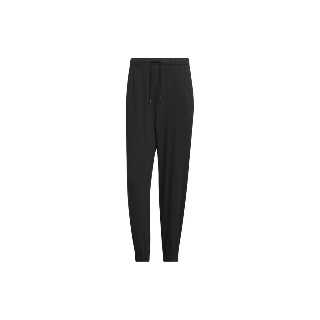 New Adidas Lightweight French Terry Pants Knitted Sports Pants Men's Black IT3943