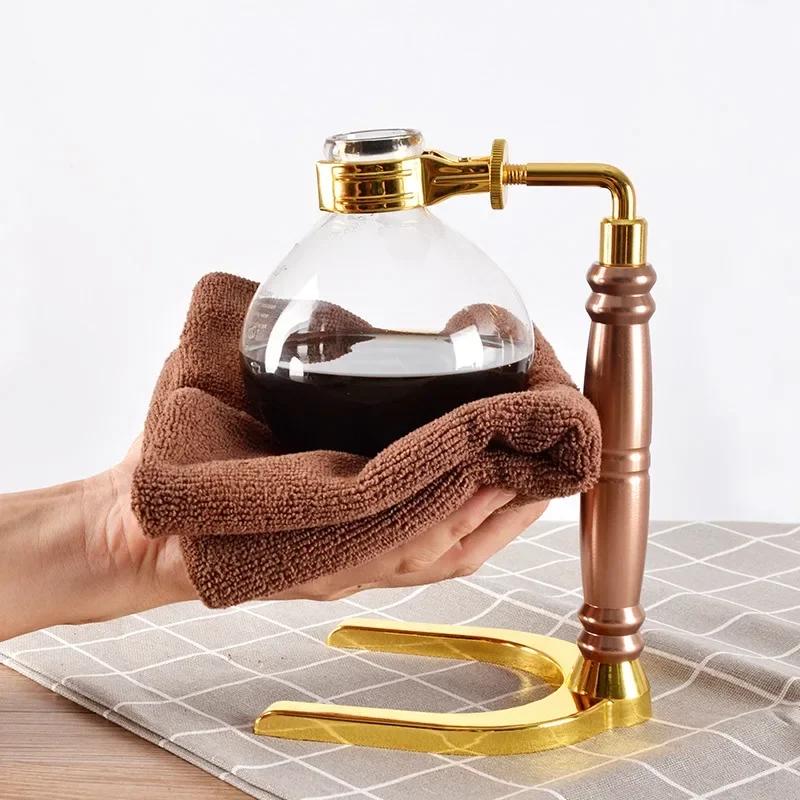 New Home Style Siphon Coffee Maker Tea Siphon Pot Vacuum Coffeemaker Glass Type Coffee Machine Filter 3cup 5cup