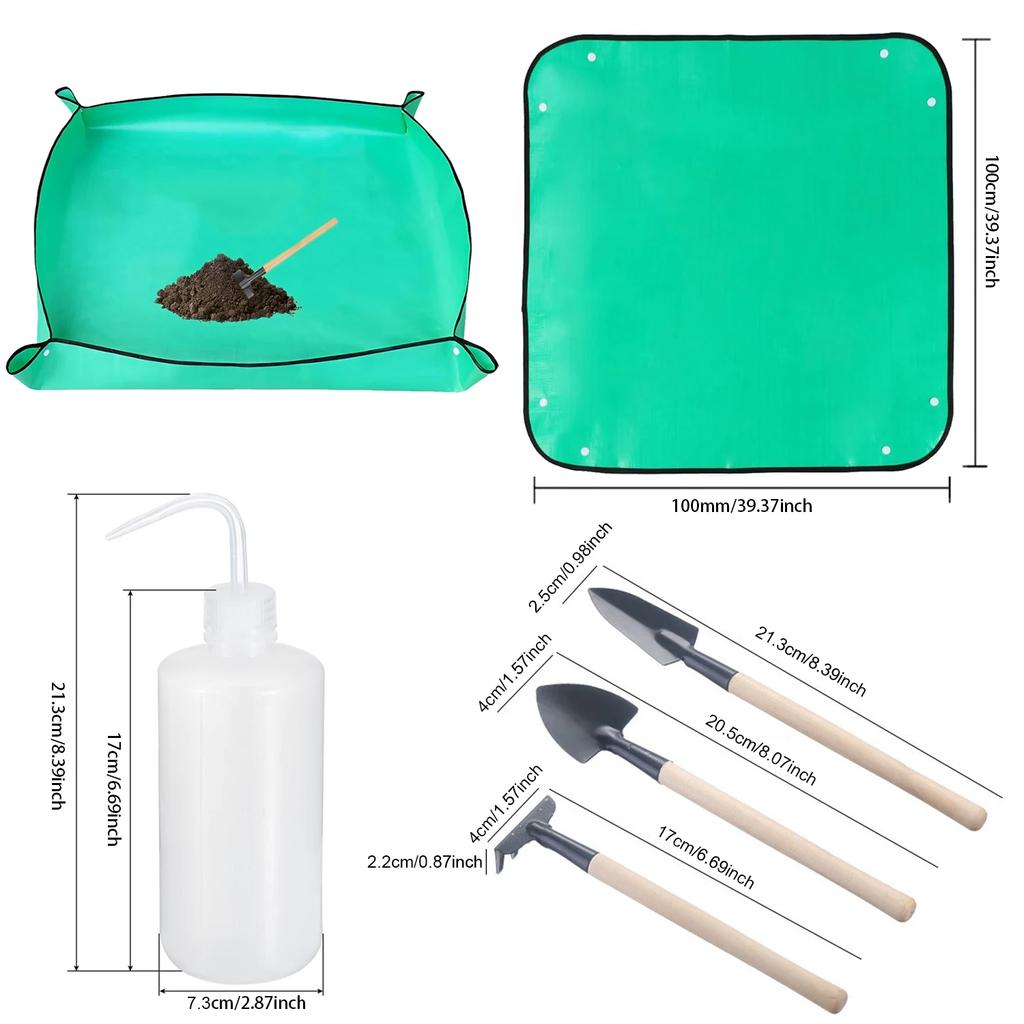 1pcs Planting Mat 50cm-100cm Gardening Potting Pad Foldable Garden Plant Flower Pot Transplanting Waterproof Mats