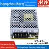 Mean Well RS-75 Switching Power Supply: 3.3V/5V/12V/15V/24V/48V, 75W Regulated Transformer S-50