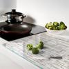 Decorative Glass Kitchen Cutting Board White Stone Wall 80X52 Cm