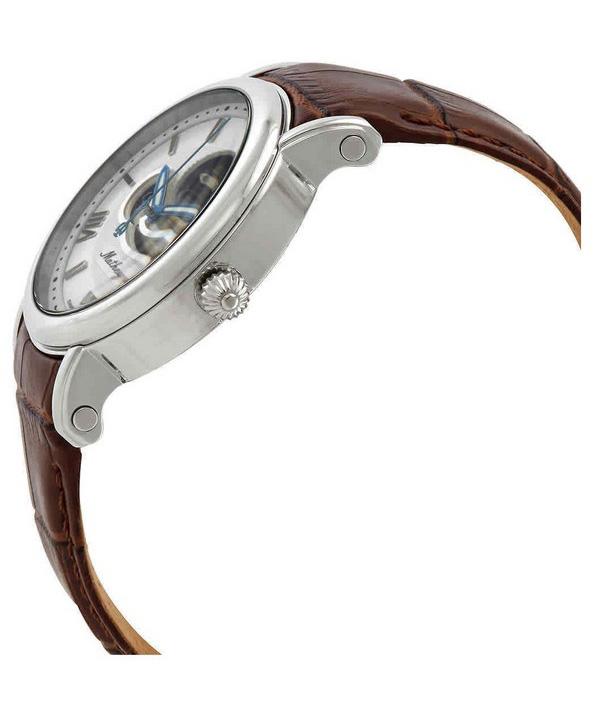 Mathey-Tissot Montre Homme Automatique Cadran Coeur Ouvert Blanc