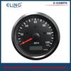 ELING 85mm GPS Speedometer 0-125MPH 0-160MPH 0-200MPH Odometer Left Right High Beam with Red Yellow Backlight for Auto Truck RV