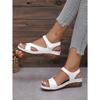Sandali,Nuovi Sandali alla Moda con Fondo Spesso Floreale,Scarpe da Donna Taglia Grande,Cinturino Magico,Scarpe da Donna Leggere