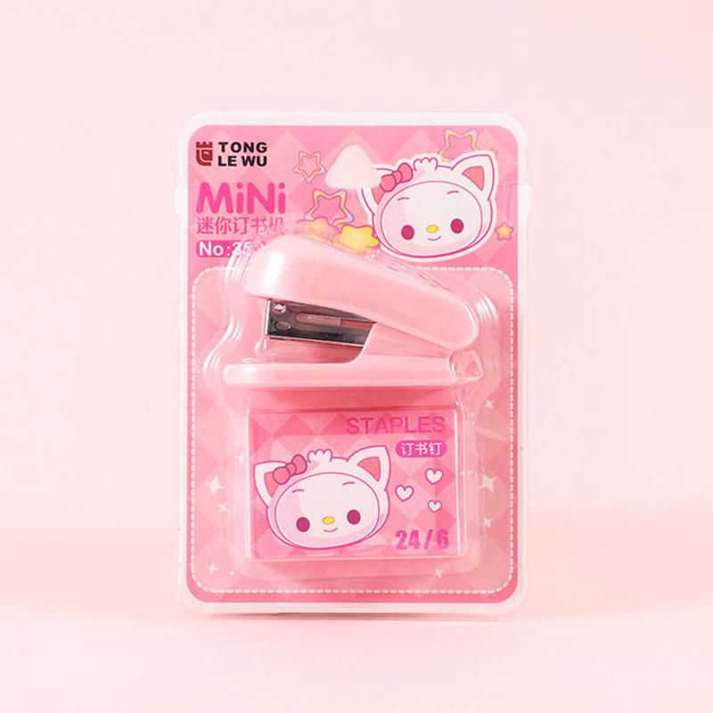 

Sanrio Kuromi Melody Staplers Set Kawaii Cute Cartoon Student Material Test Paper Mini Binding Machine School Stationery