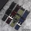 Nylon Canvas Leather Watchband Modified MTG B1000 for G-SHOCK C-asio Watch MTG-B1000 Series Outdoor Sport Mens Watch Band Strap