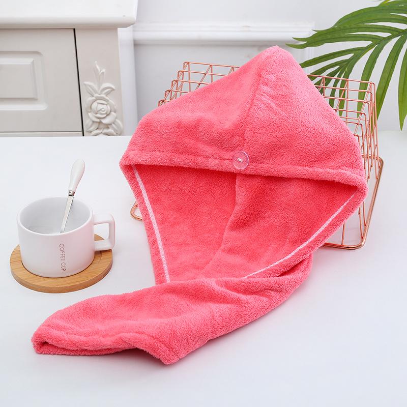 Super Absorbent Hair Turban Thick Coral Fleece Microfiber Hair Towel Wrap for Women Quick Dry Bath Hat