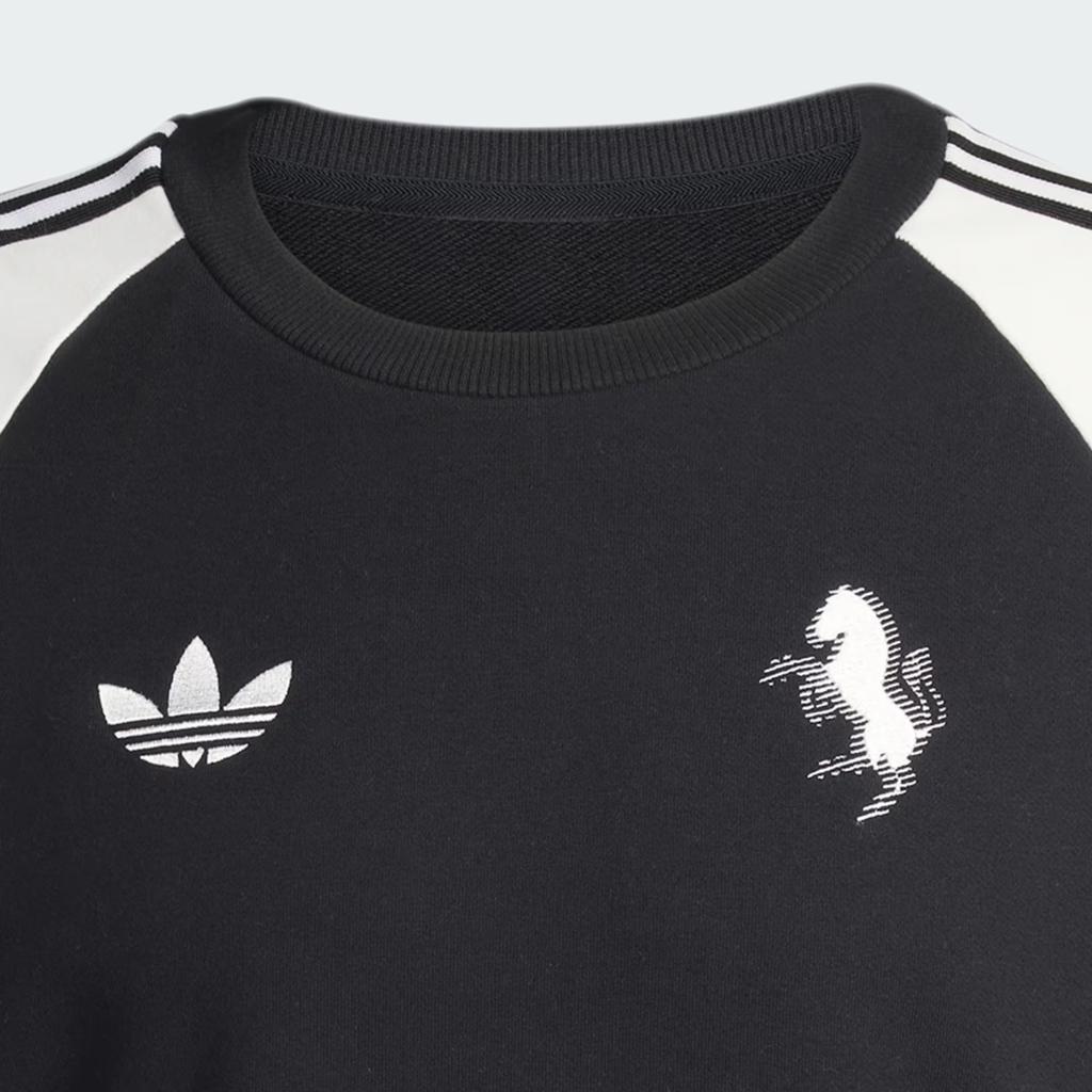 Adidas Originals Juventus Striped Crew Neck Long Sleeve Sweatshirt Men Sweatshirt KB4449