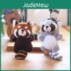 Charmante Pluizige Pluche Panda Sleutelhanger Met Superzachte Korte Vacht Voor Kinderen En Volwassenen